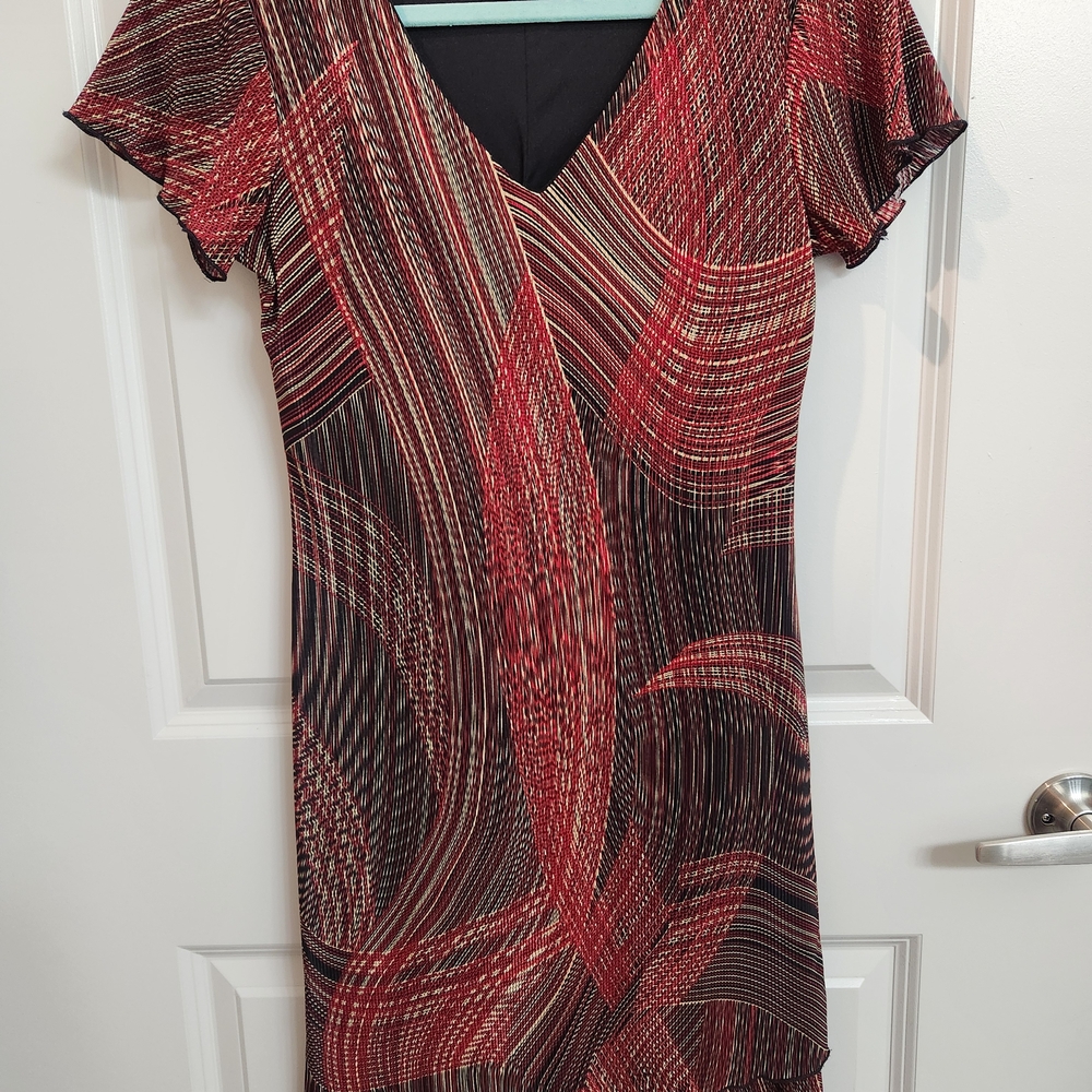 Y2K Vintage Red and Black Women's Dress